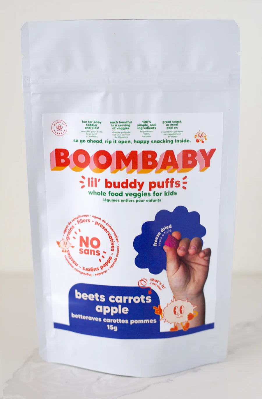 Boom Baby Lil’ Buddy Puffs - Beet Carrot Apple