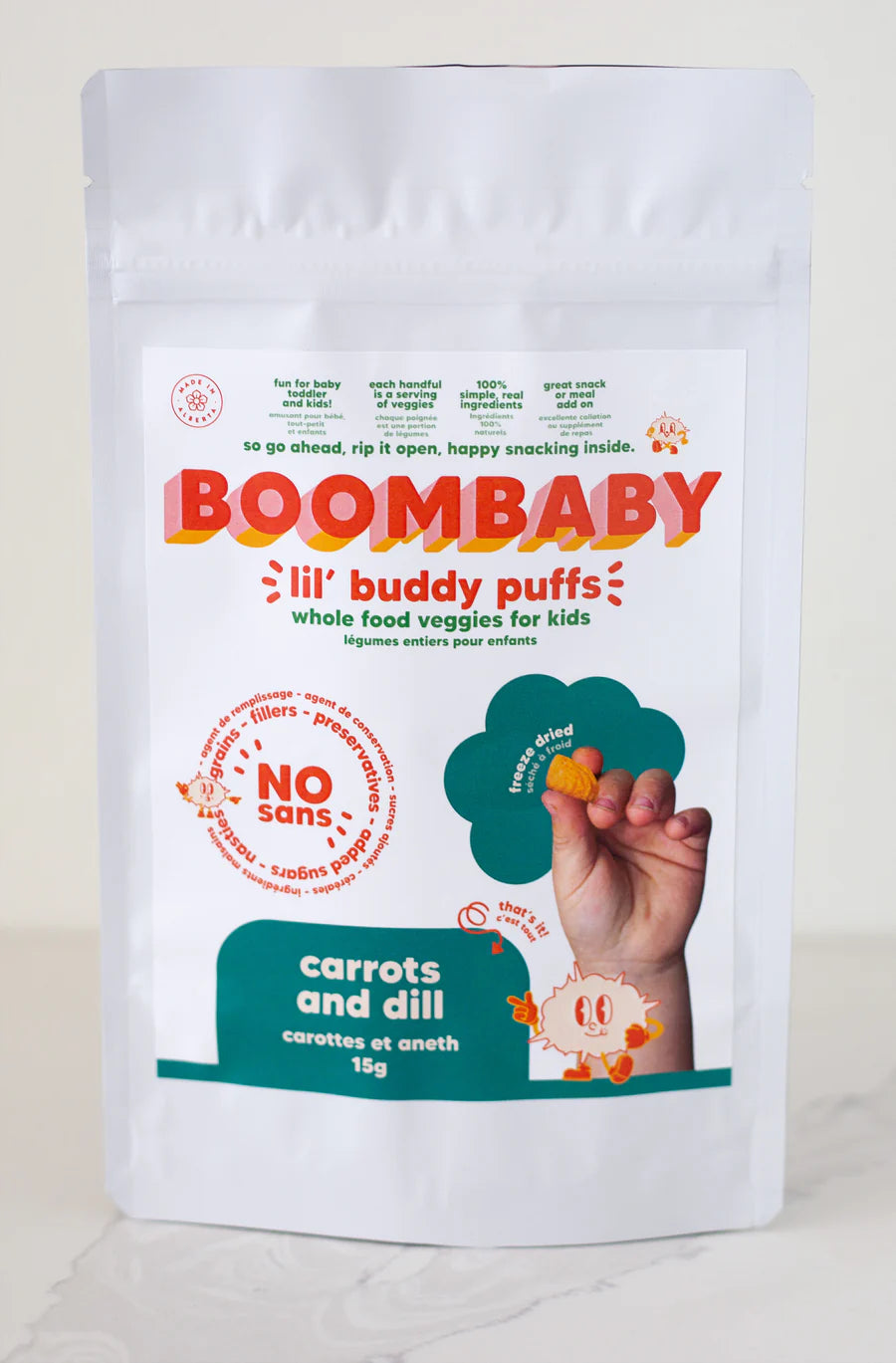 Boom Baby Lil’ Buddy Puffs - Carrot and Dill