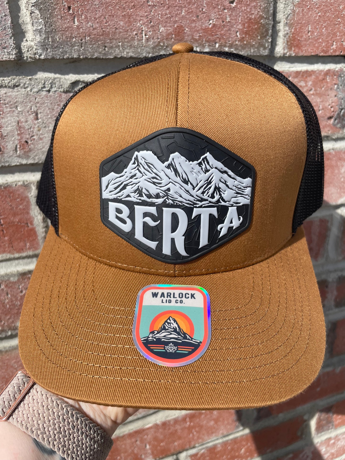 Berta 3 Sisters Mountains Snapback | Warlock Lid Co | Adjustable Trucker Hat