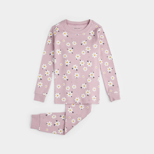Petit Lem Flower Two Piece Pajamas - 10Yr