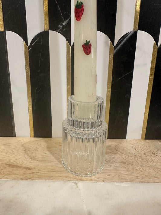 Ribbed Taper Candle Holder