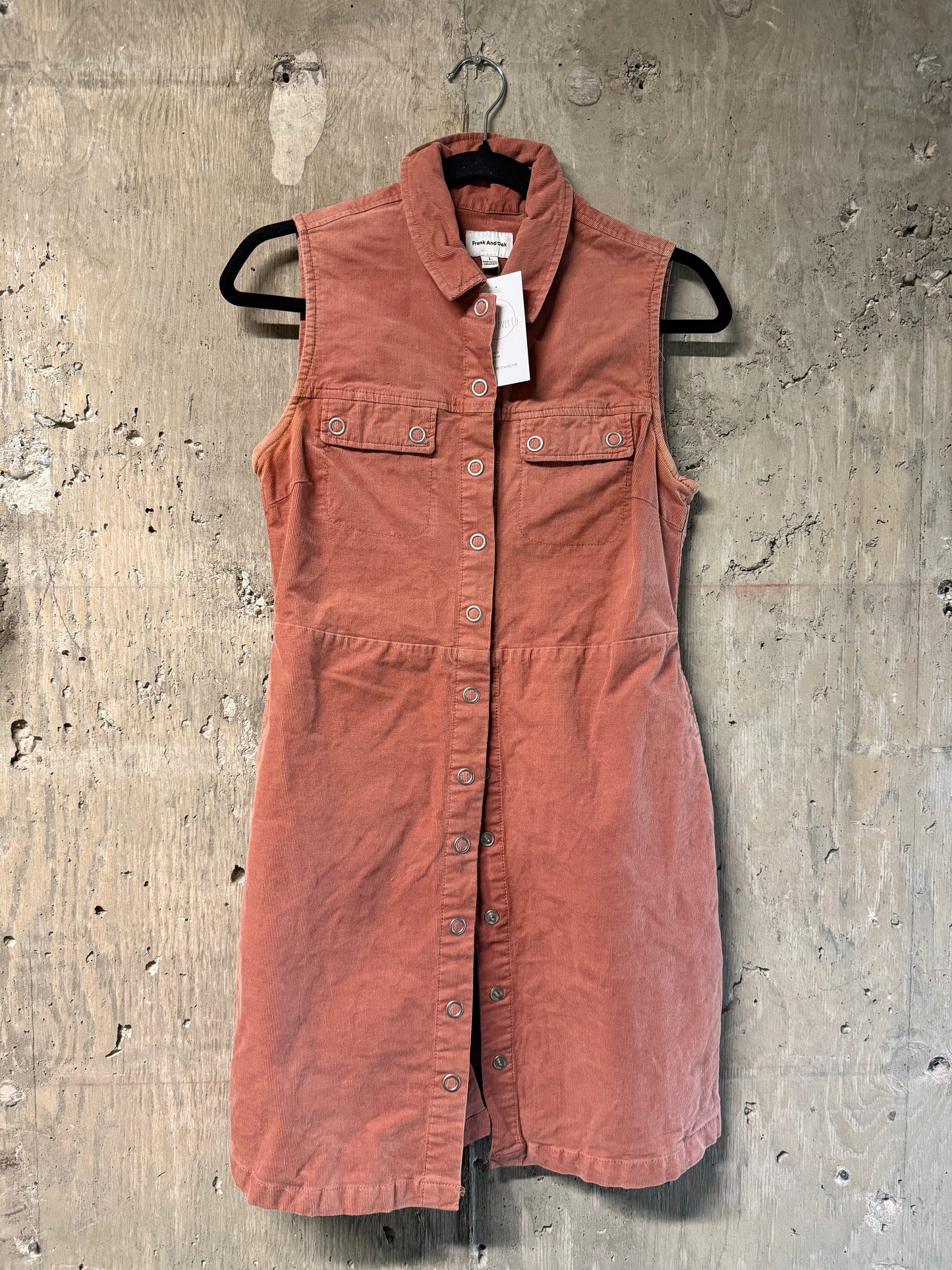 Frank And Oak Button Up Dress Sz Sm