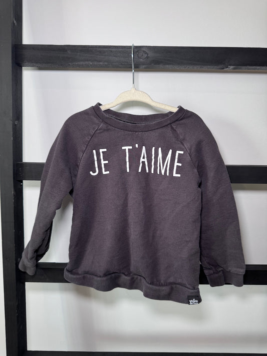 Whistle & Flute Je T’aime Long Sleeve - 3/4 Yr