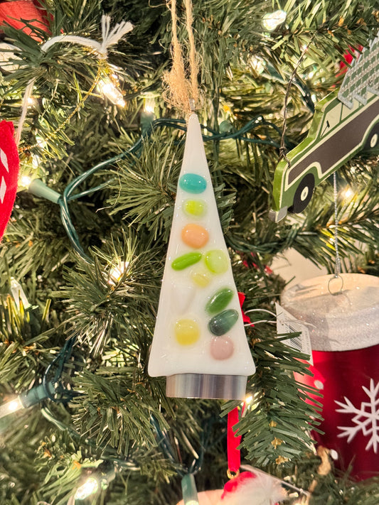 Handmade Glass Tree Ornament