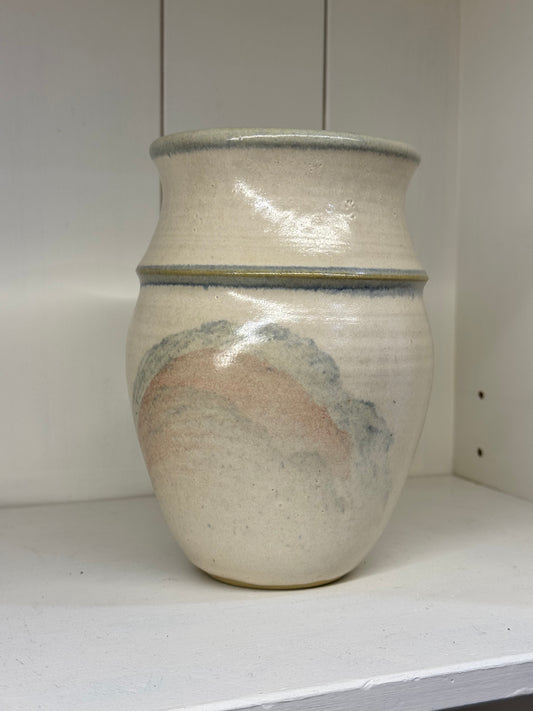 Pottery Vase - Ivory/Pastel