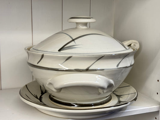 Large Pottery Soup Tureen