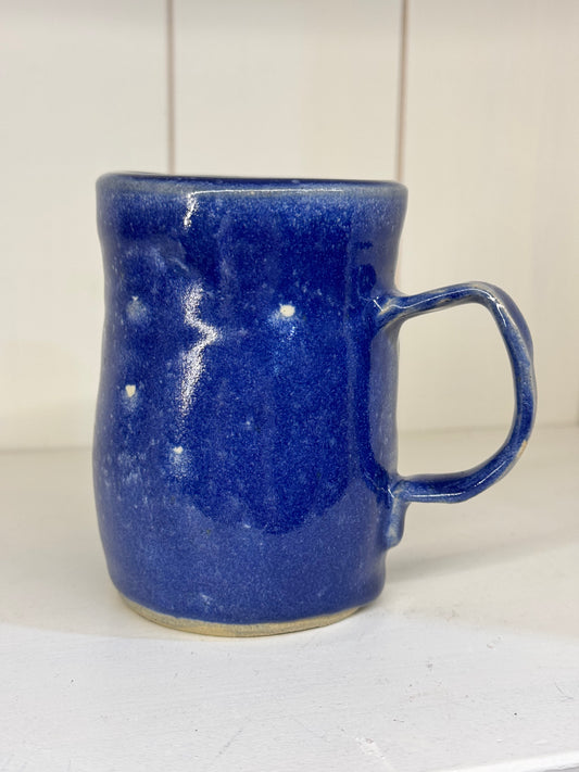 Small Royal Blue Pottery Mug