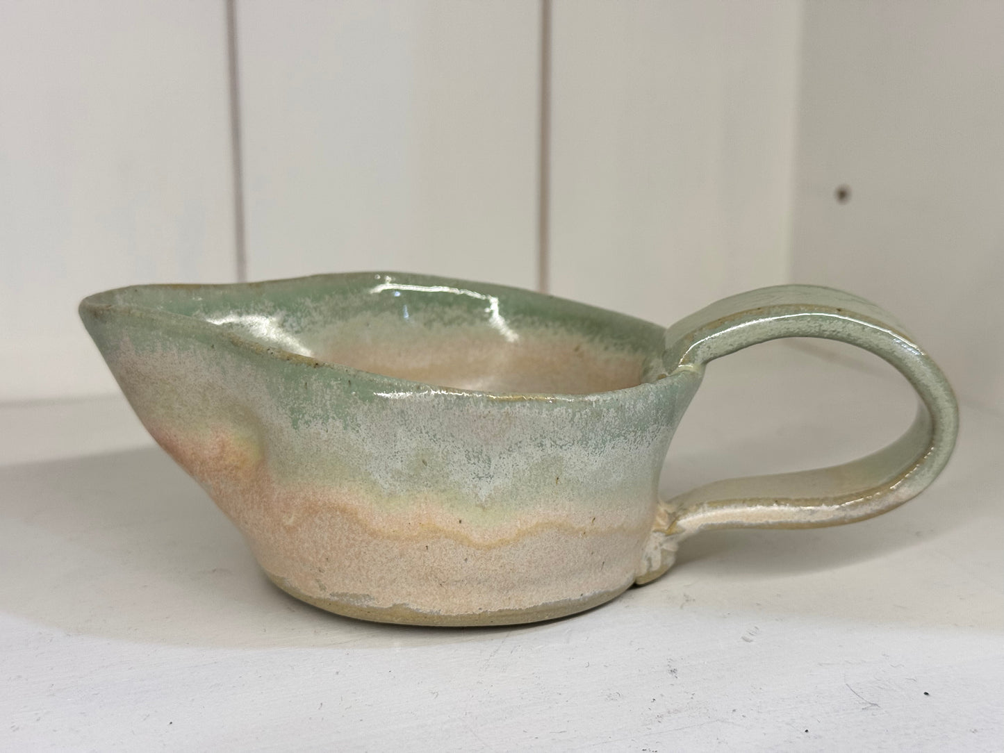 Small/Low profile Pottery Creamer