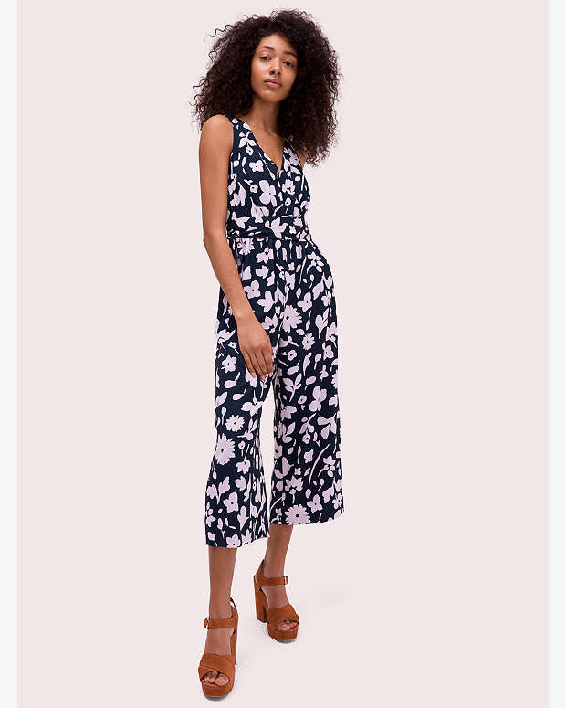 Kate Spade Splash Tie Waist Jumpsuit Sz 6