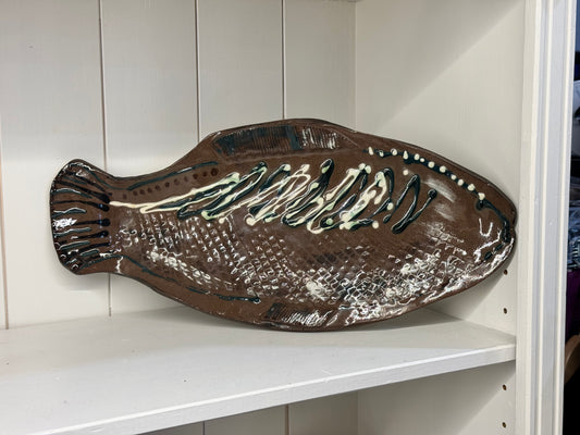 Pottery Fish Platter