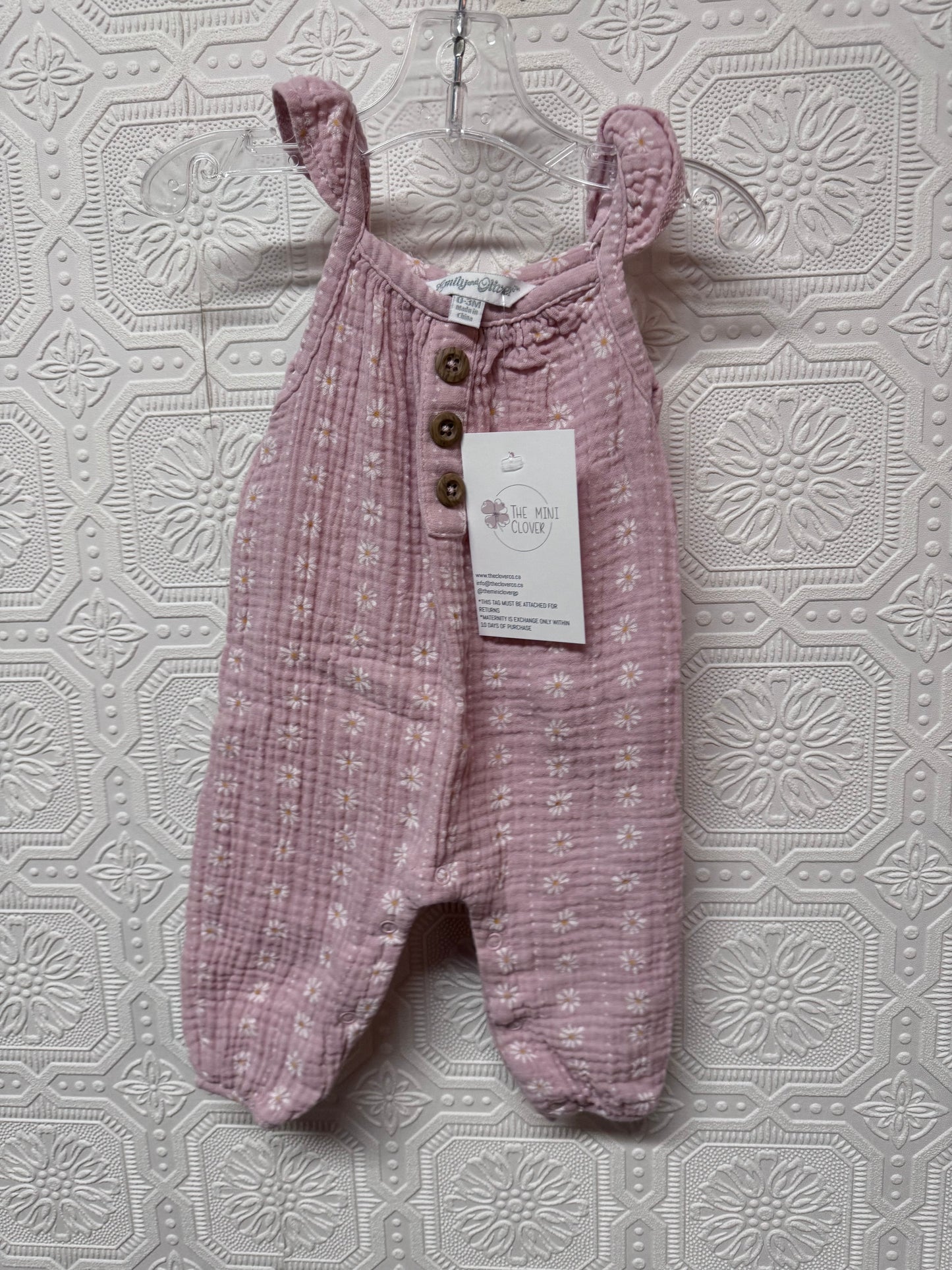 Emily & Oliver Romper - Size 0/3 Months