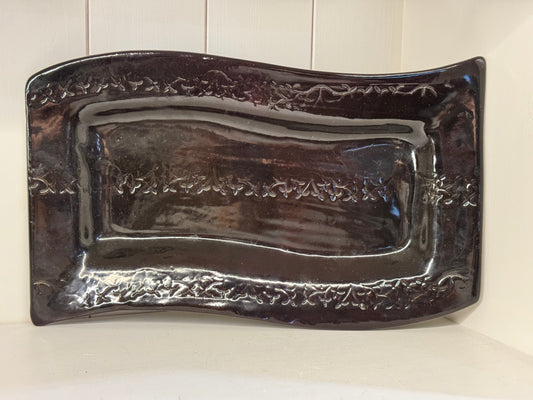 Dark Brown Pottery Plater