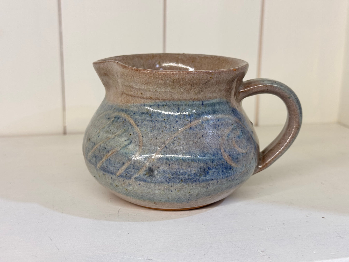 Light Blue Pottery Creamer