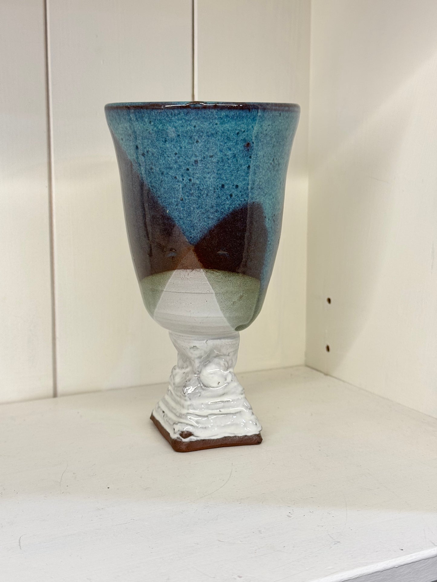 Pottery Wine Goblet