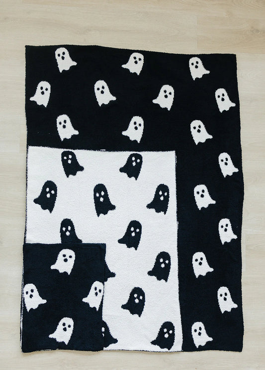 Mebie Baby Plush Ghost Blanket - Adult Size NWT