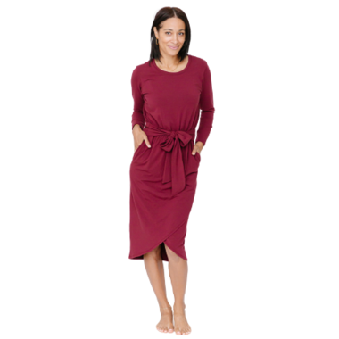 Smash & Tess Wrap Dress Bold Burgundy- Size XXL