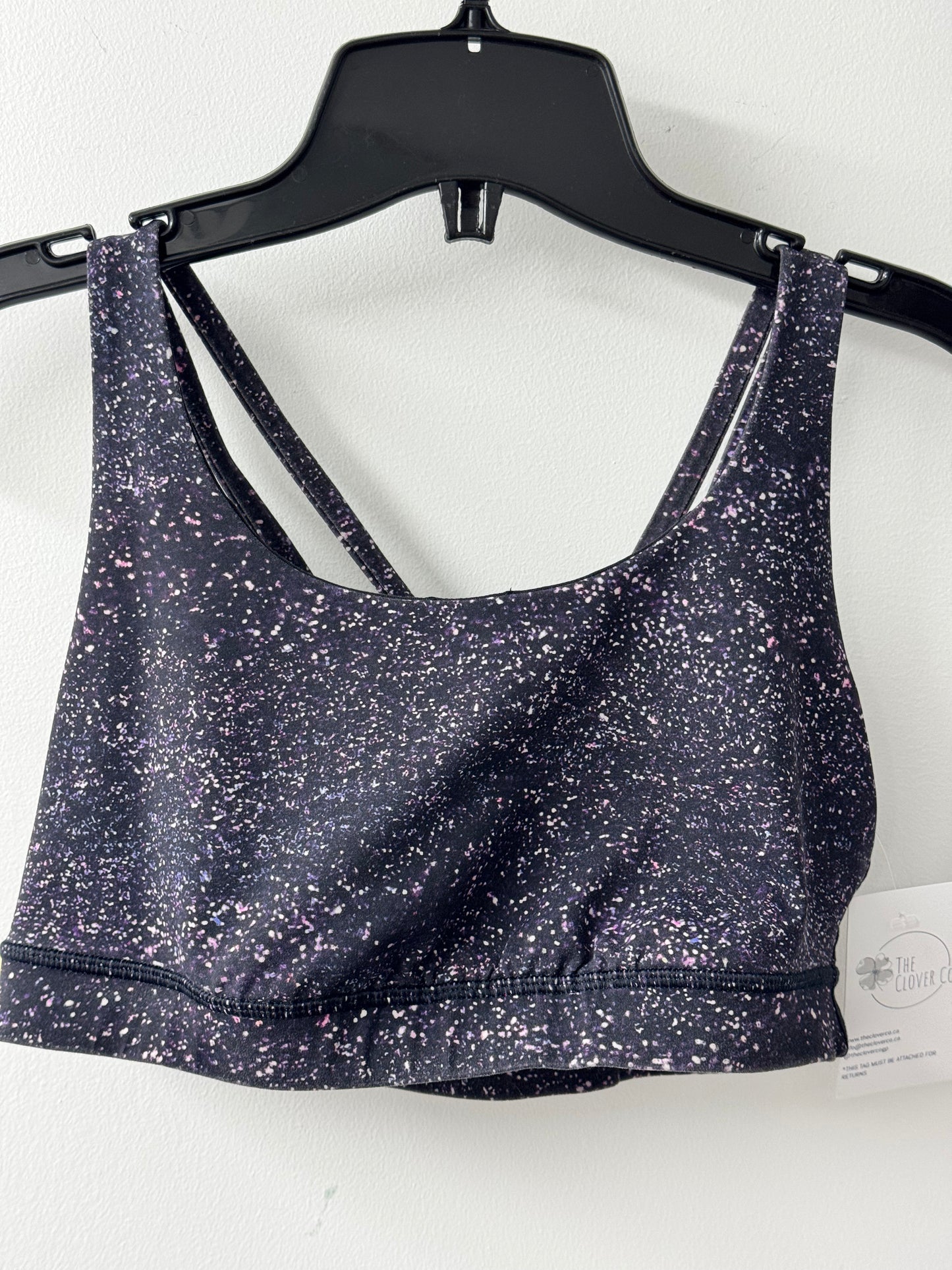 lululemon Invigorate Mesh Insert Sports Bra Crystalline Blue Splash - Size 10