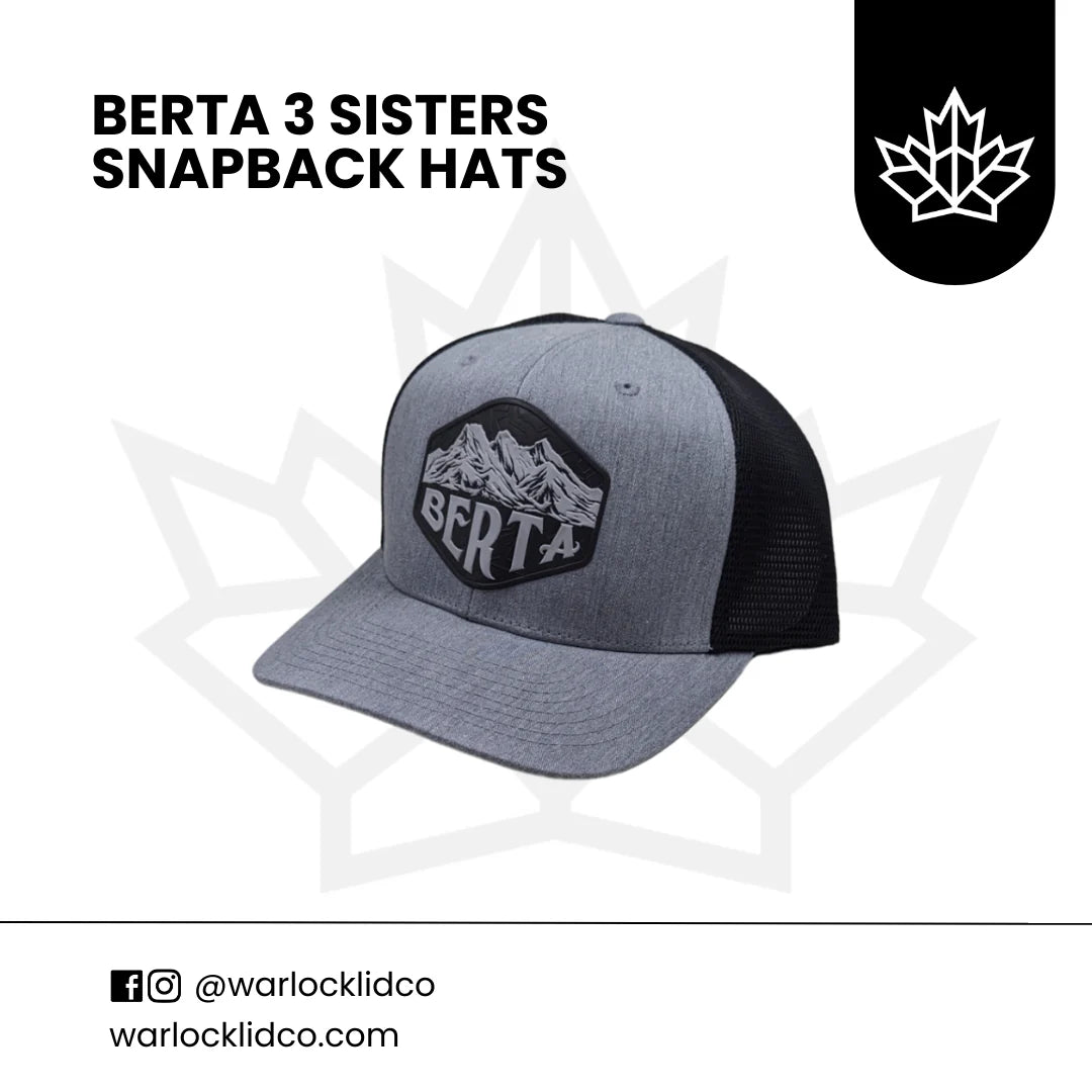 Berta Mountain Snapback - Grey Grey