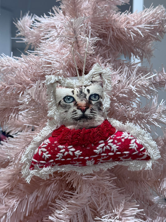 Dressed Cat Ornament