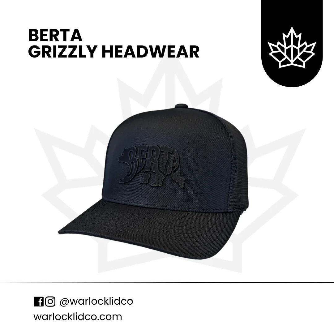 Berta Grizzly Snapback - Blackout