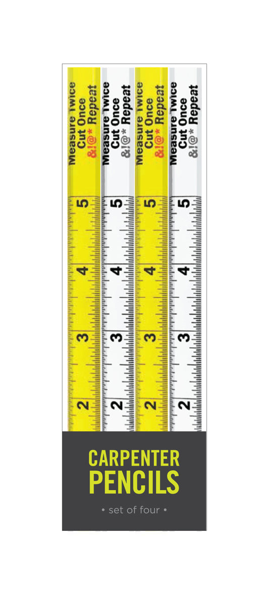 Carpenter Pencil Set - Measure Twice - Cut Once