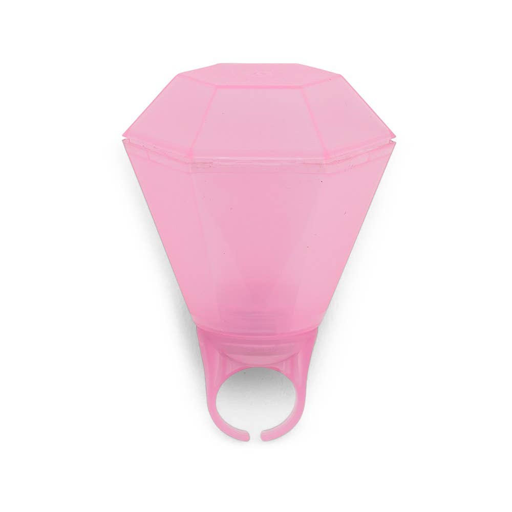 Weddingstar Inc. - Light Up LED Diamond Ring Shot Glass - Pink