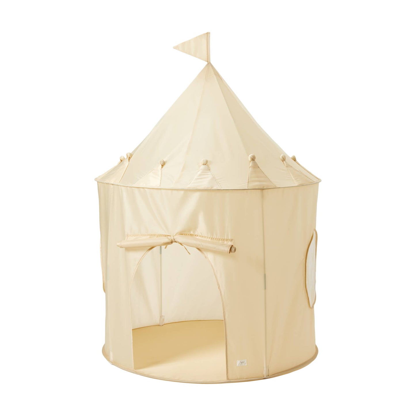 3 Sprouts - Recycled Fabric Play Tent Castle - Solid Colours: Beige