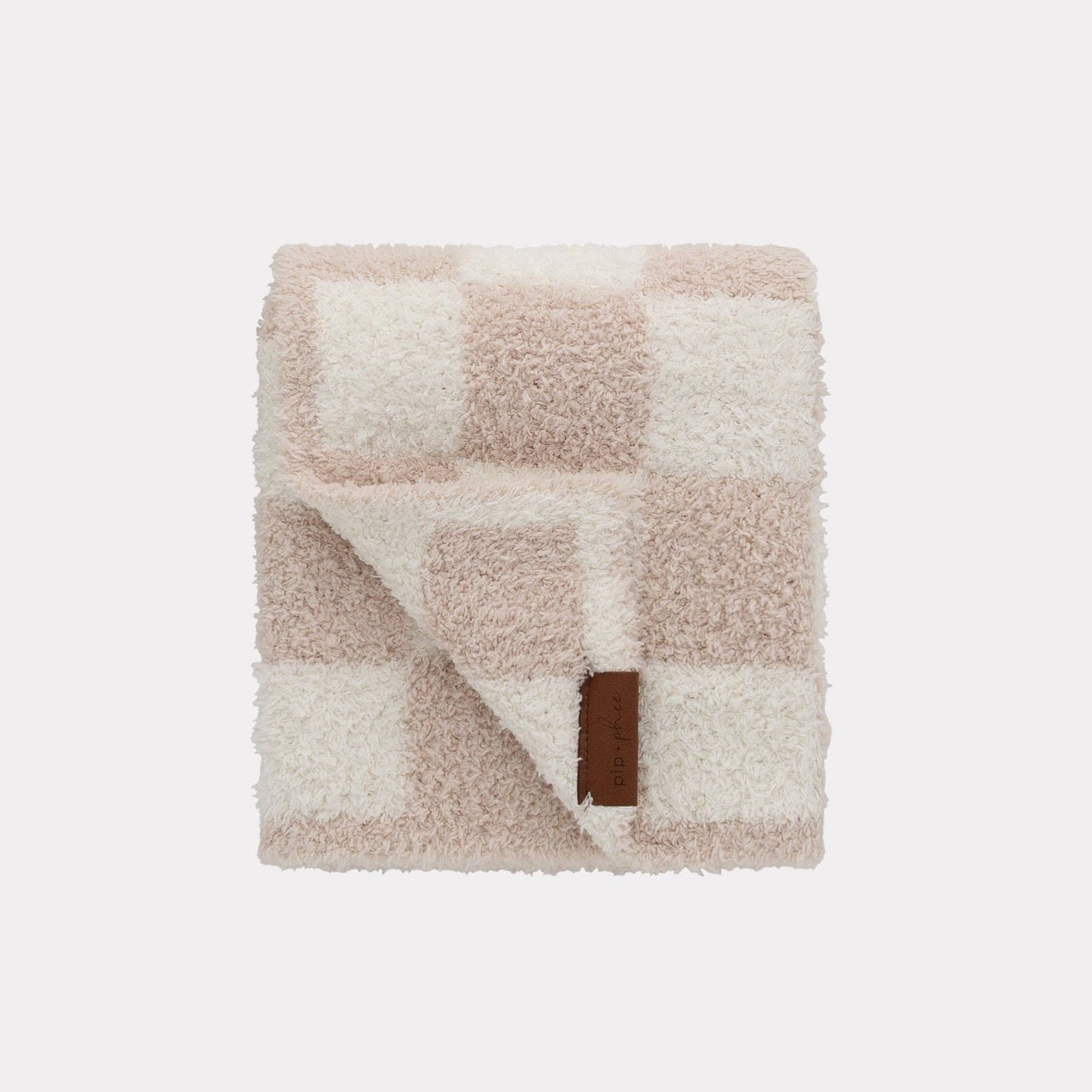 Pip + Phee - Plush Loveys | 15" x 20": Plush - Grey Check