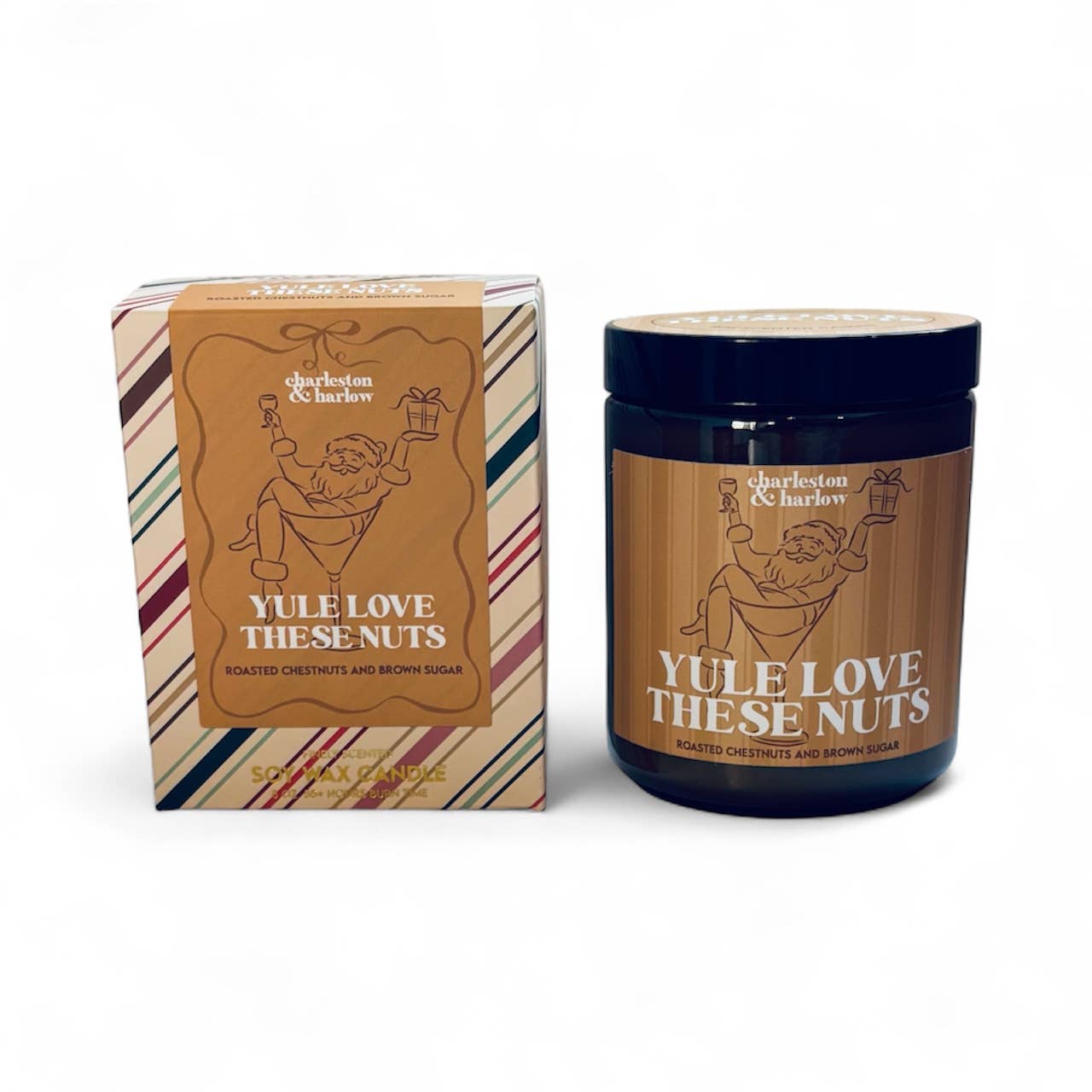 Charleston & Harlow Candle Co. - *HOLIDAY* Yule Love These Nuts Soy Wax Boxed Candle
