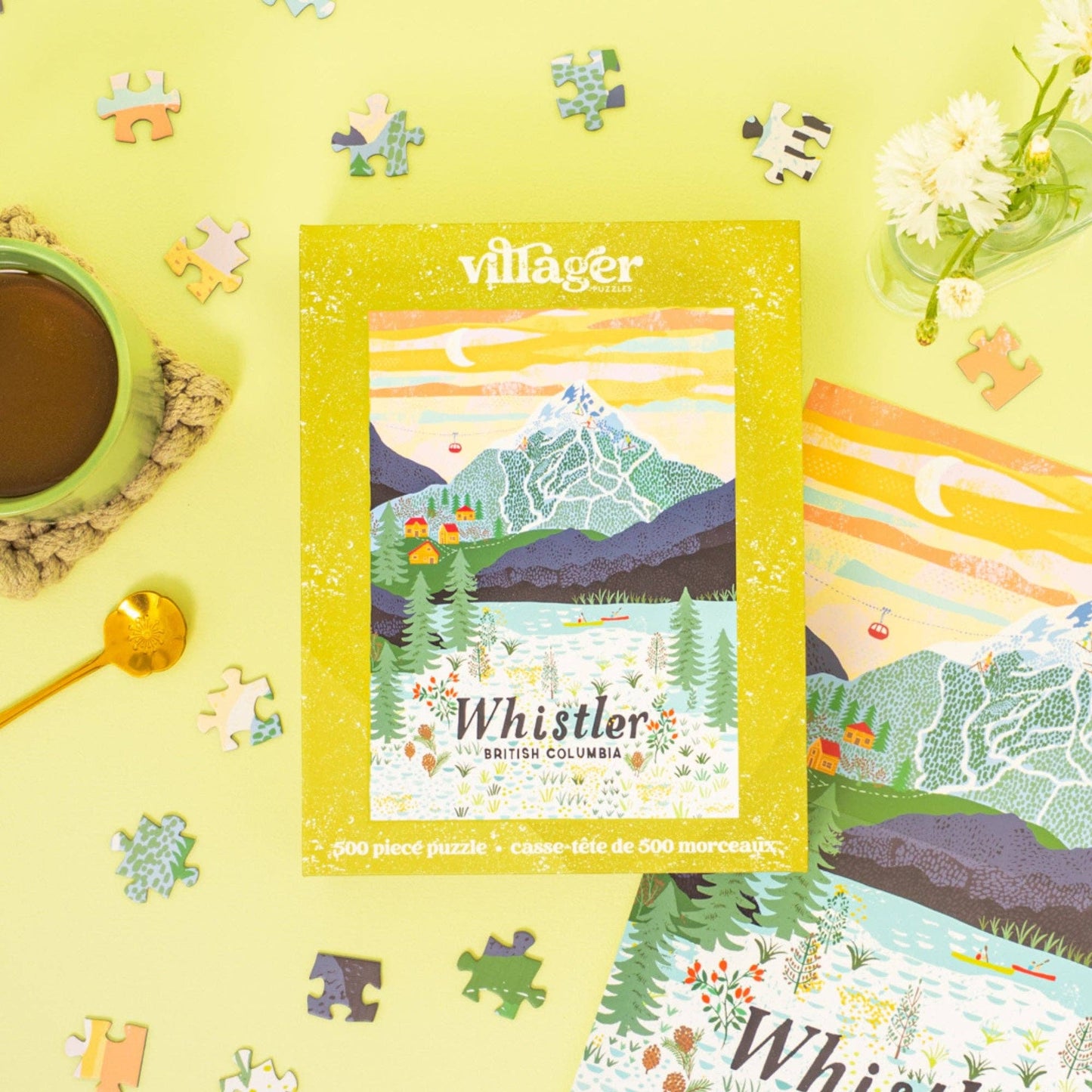 Villager Puzzles - Whistler Mountain | 500-Piece Puzzle | Designed in Canada