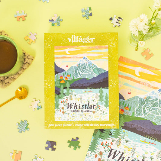 Villager Puzzles - Whistler Mountain | 500-Piece Puzzle | Designed in Canada