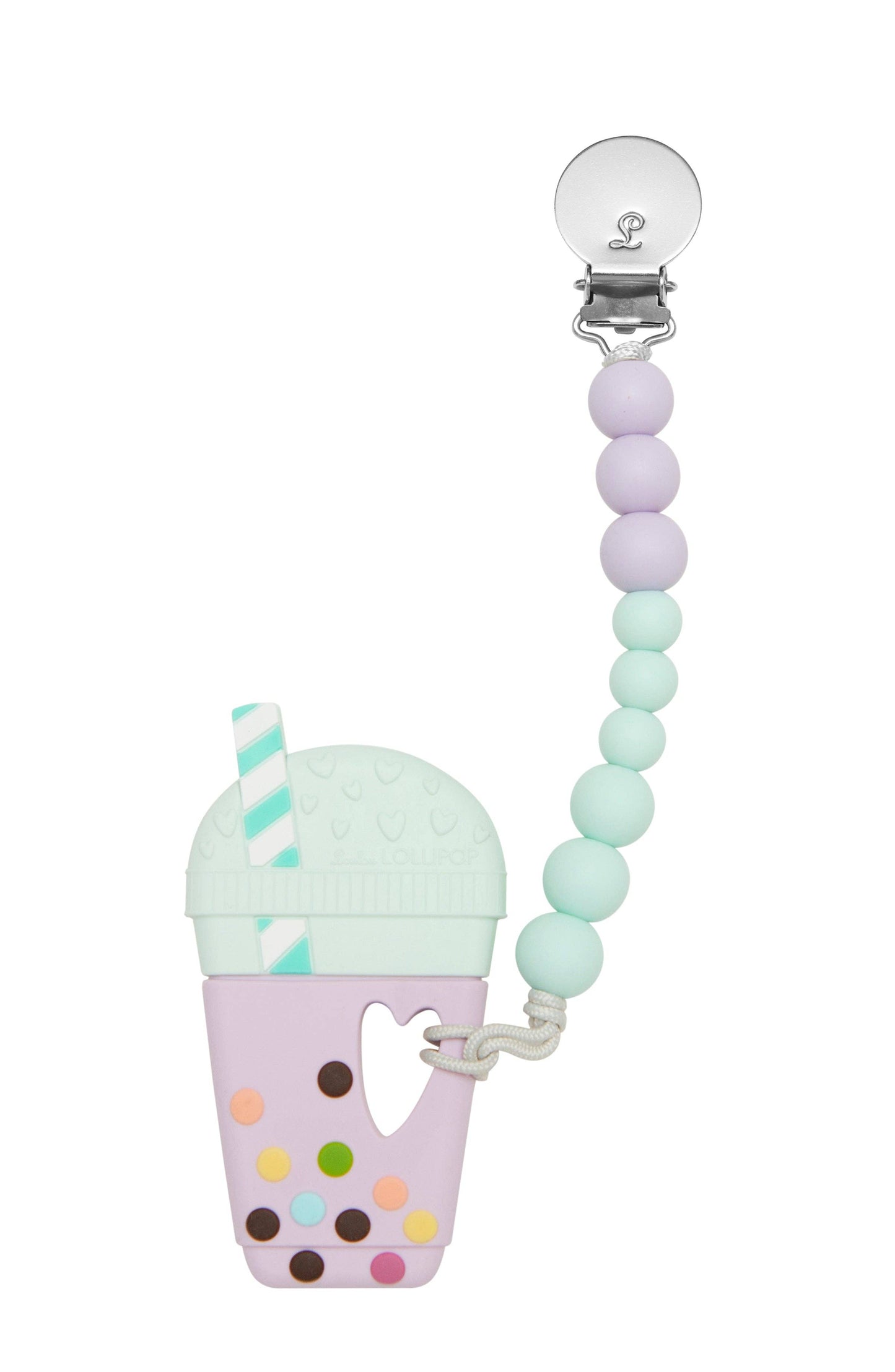 Loulou Lollipop - Pacifier Clip Teether Set - Lilac Mint