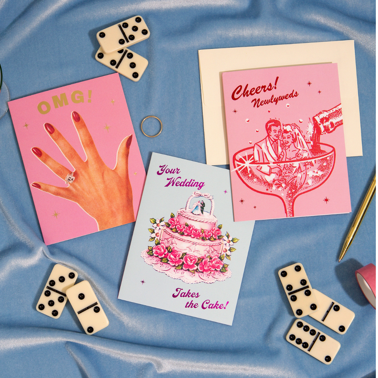 Lucky Goods Paper - OMG! Engaged Ring – Foil Engagement ✿ Celebration Card
