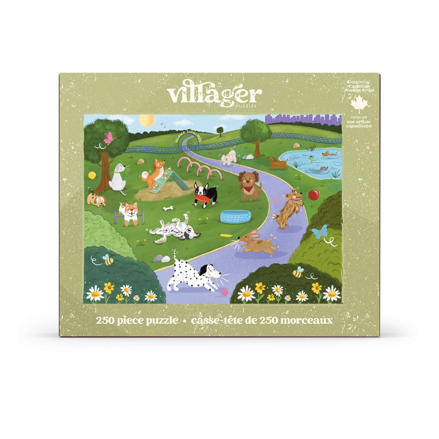 Villager Puzzles - Bark Park | 250 Piece Puzzle | Designed in Canada