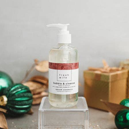 The Fresh Wife Soap Company - Spiced Cranberry Bubble & Cleanse