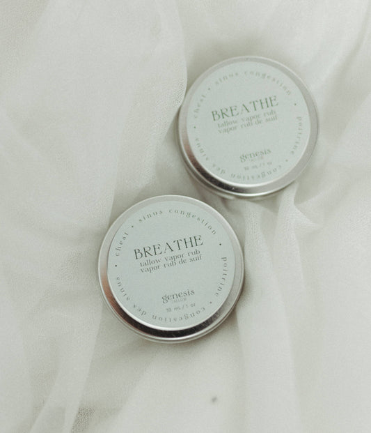 Genesis Tallow - Breathe Tallow Vapor Rub - For Colds, Congestion, Allergies