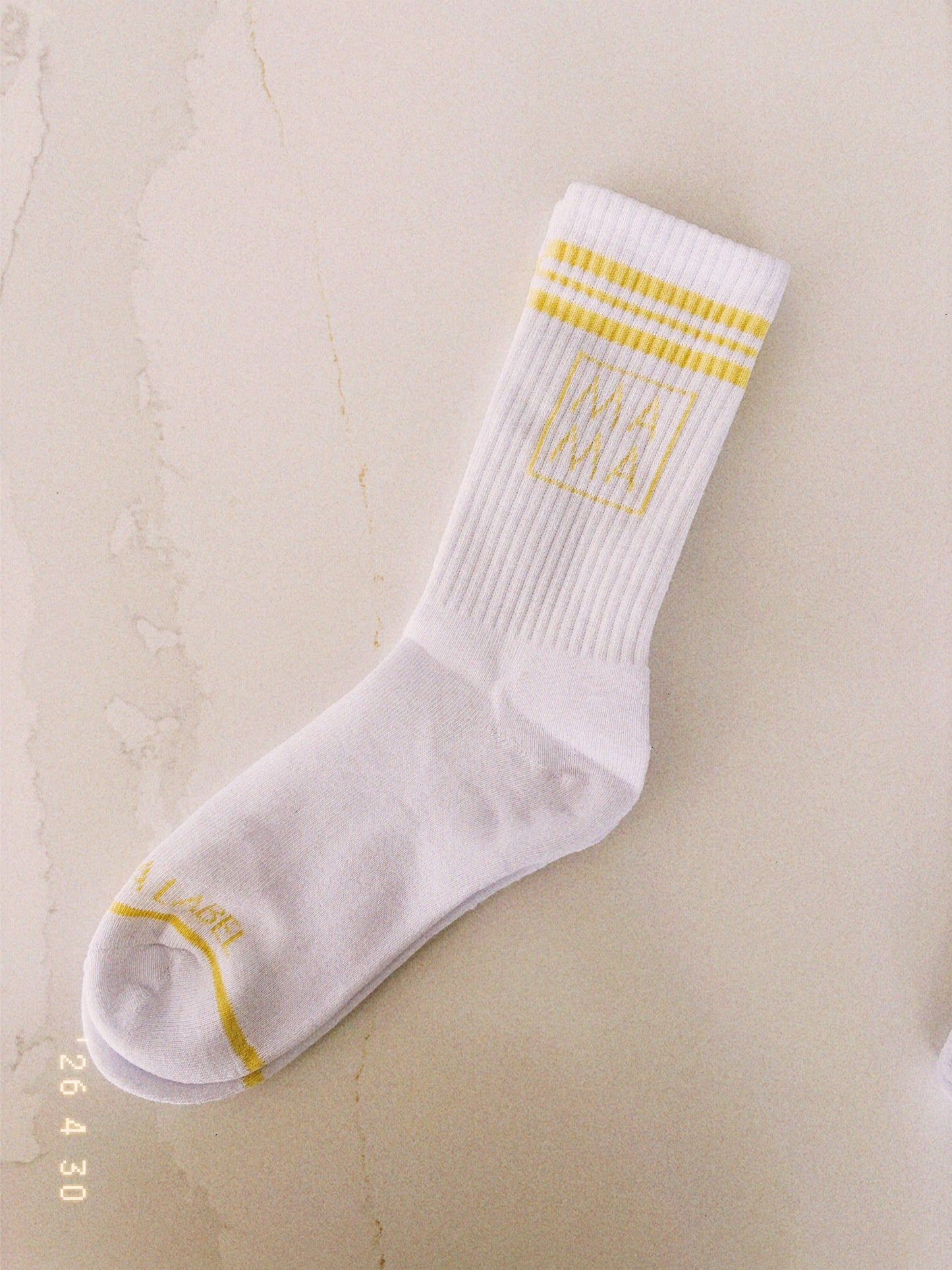 Ashco THE MAMA LABEL - Mama | Crew Socks: Navy