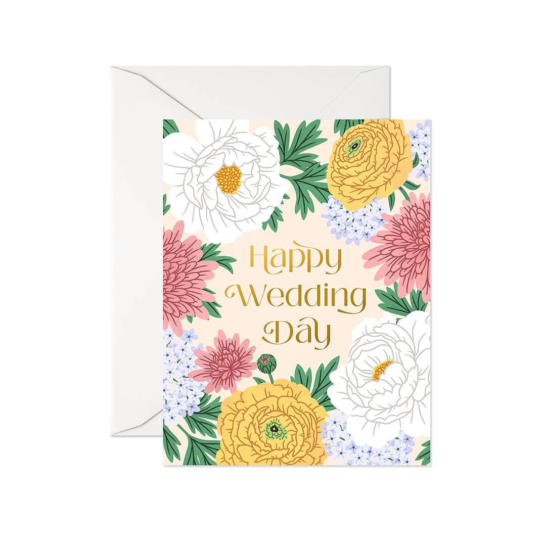 Linden Paper Co. - Happy Wedding Day | Greeting Card