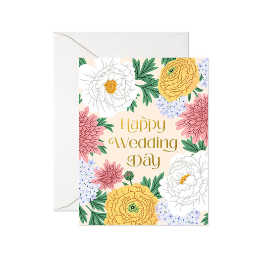 Linden Paper Co. - Happy Wedding Day | Greeting Card