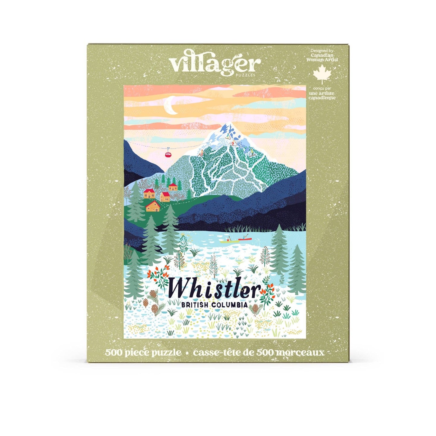 Villager Puzzles - Whistler Mountain | 500-Piece Puzzle | Designed in Canada