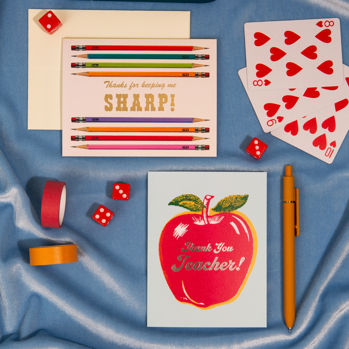 Lucky Goods Paper - Sharp Pencils – Foil Teacher Appreciation Card