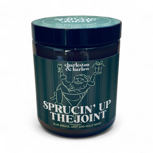 Charleston & Harlow Candle Co. - *HOLIDAY* Sprucin' Up The Joint Soy Wax Boxed Candle