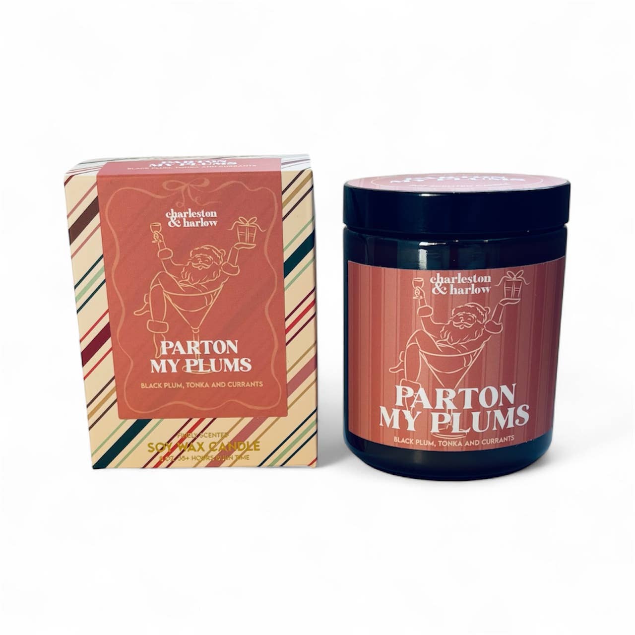 Charleston & Harlow Candle Co. - *HOLIDAY* Parton My Plums Soy Wax Boxed Candle