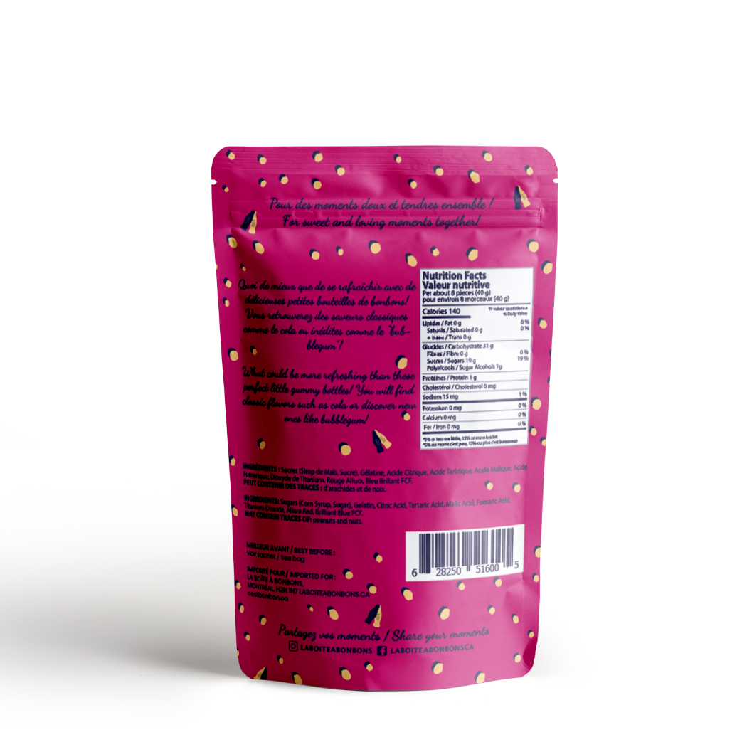 BonBons - Sour Pop Bottles - Gummy Candies