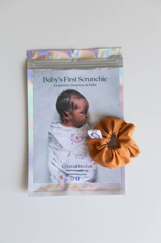 Created Mother - Baby’s First Scrunchie: Mustard