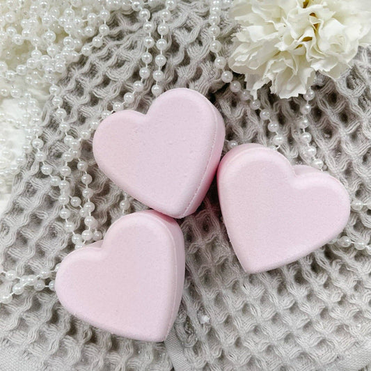 The Fresh Wife Soap Company - Heart Bath Bomb - Sweet Pea Bouquet