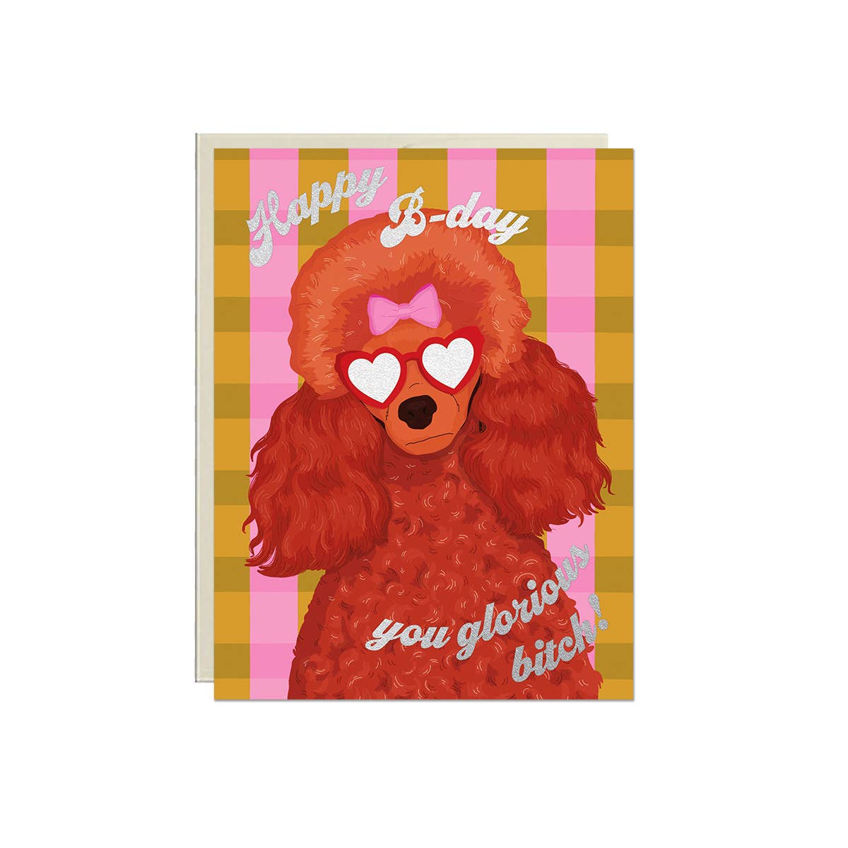 Lucky Goods Paper - Birthday Poodle – Foil Birthday ✿ Funny Greeting