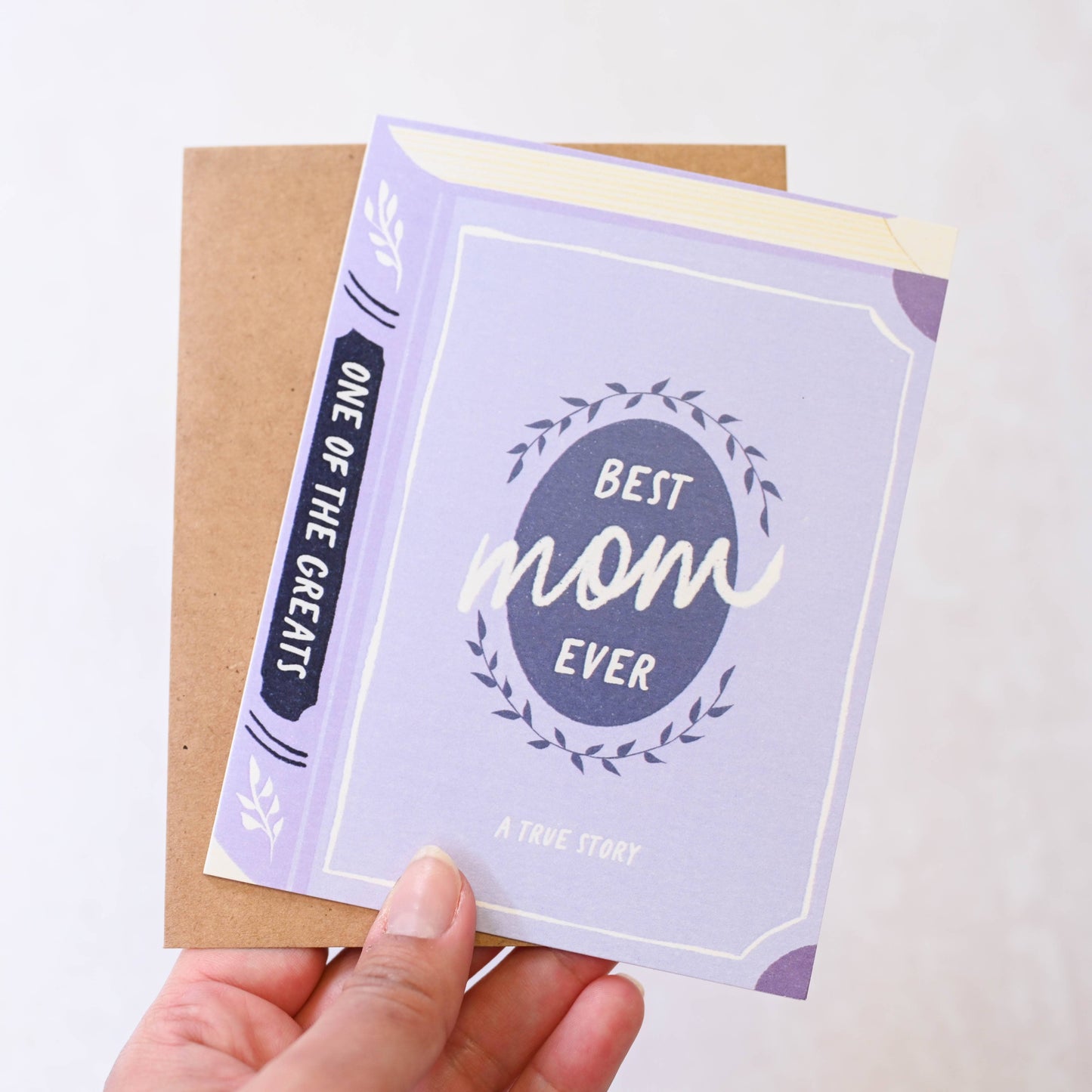 Simple Whimsy - Best Mom Ever: A True Story - Bookish Card