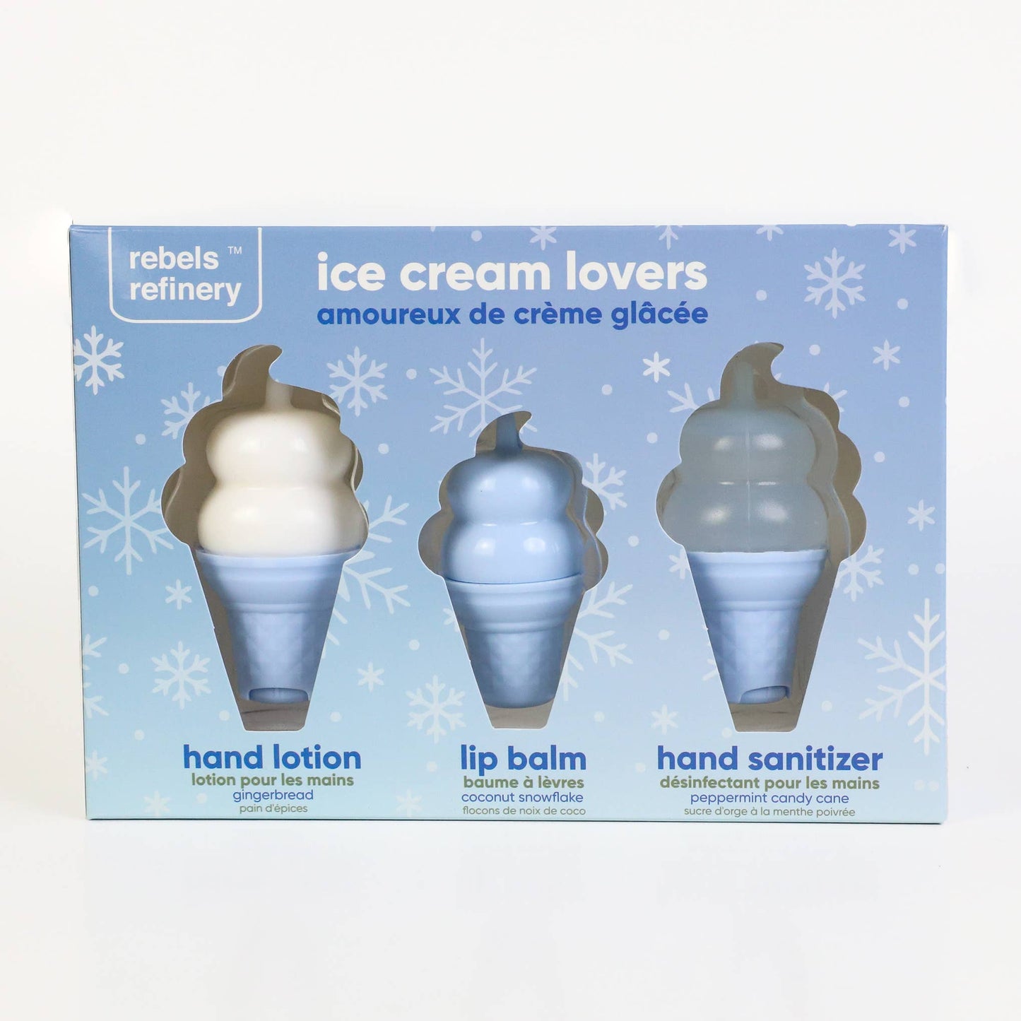 Rebels Refinery - GIFT SET Ice Cream Lovers LIP BALM/LOTION/HAND SANITIZER