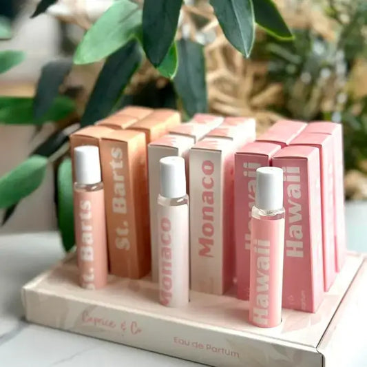 Caprice & Co - Roll On - Eau de Parfum  Display Hawaii - Monaco - St.Barts